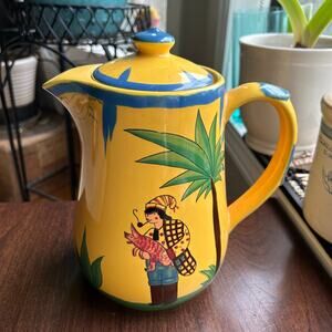 The Haldon Group Soleil Tall Pitcher Jug Tea Yellow